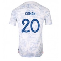 Koszulka piłkarska Francja Kingsley Coman #20 Strój wyjazdowy MŚ 2022 tanio Krótki Rękaw